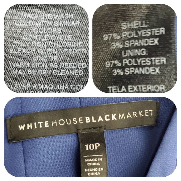 White House Black Market Petite Sleeveless Choker Shift Dress - Picture 8 of 8